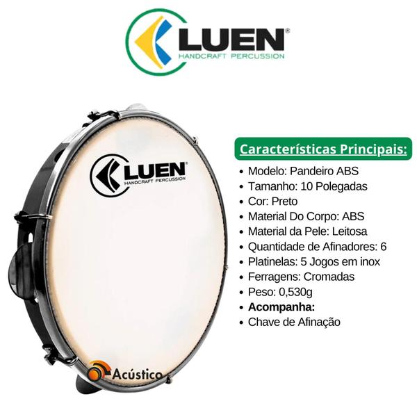 Imagem de Conjunto De Samba Luen Com Pandeiro Tamborim E Reco-Reco