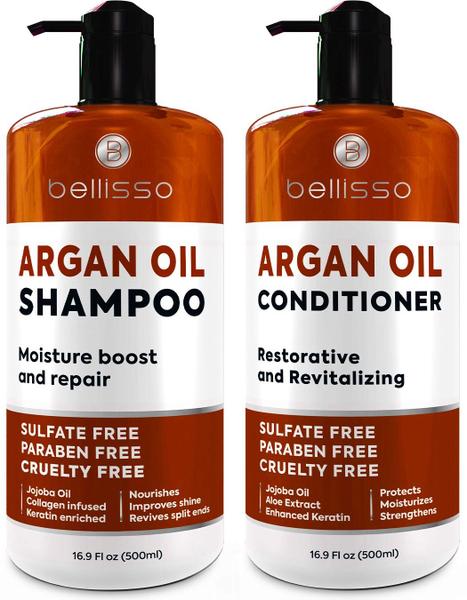 Imagem de Conjunto de shampoo e condicionador BELLISSO Marroquino Argan Oil