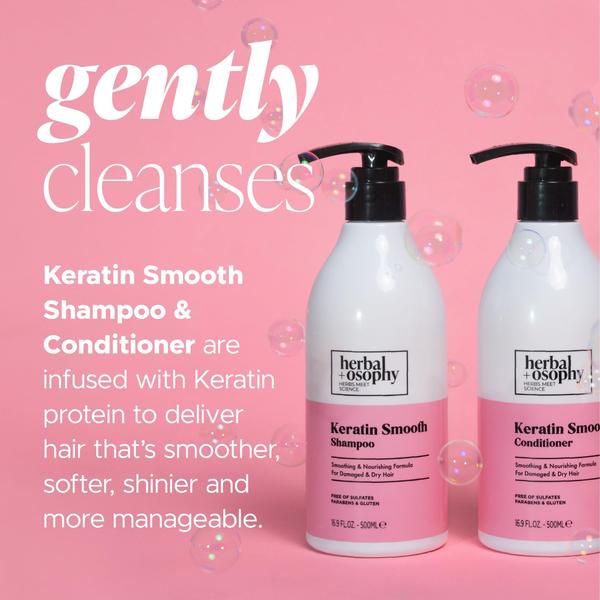 Imagem de Conjunto de shampoo e condicionador Herbalosophy Keratin 500mL x2