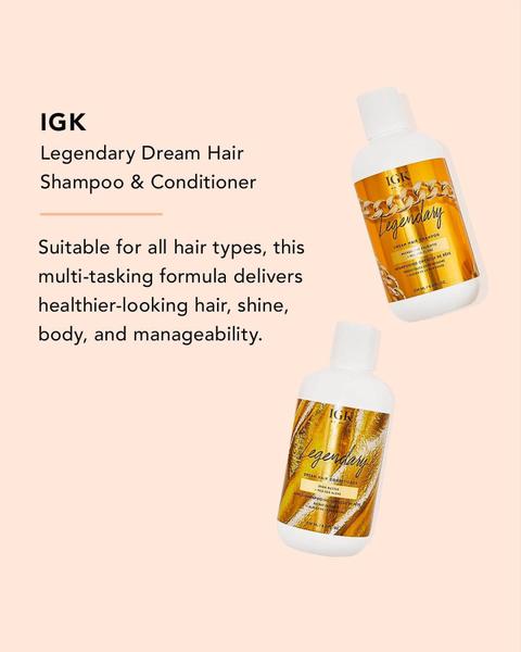 Imagem de Conjunto de shampoo e condicionador IGK LEGENDARY Dream Hair 240 mL