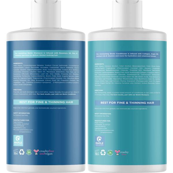 Imagem de Conjunto de shampoo e condicionador Maple Holistics Volumizing