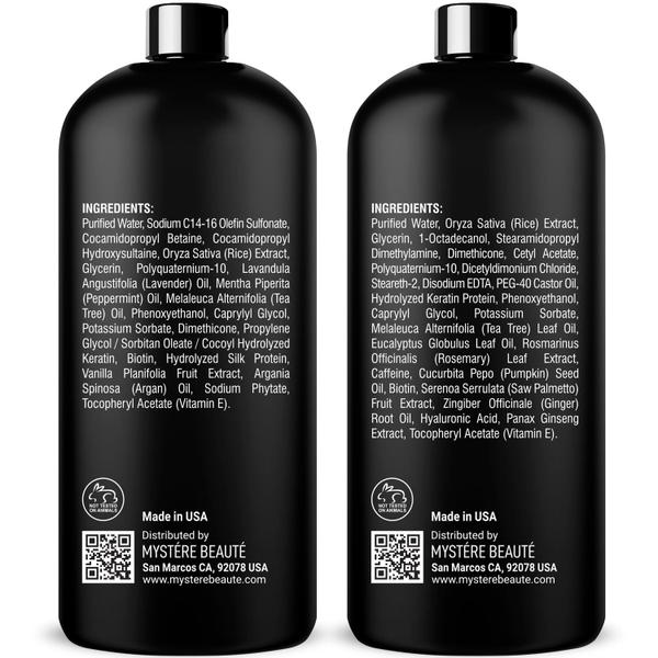 Imagem de Conjunto de shampoo e condicionador MYSTÉRE BEAUTÉ Água de Arroz 480 ml