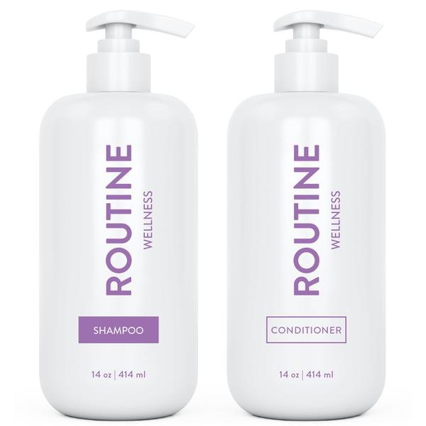 Imagem de Conjunto de shampoo e condicionador Routine Wellness Biotina 400mL