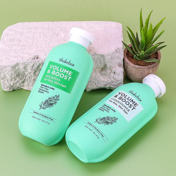 Imagem de Conjunto de shampoo e condicionador SHAKEBAR Biotina e óleo de melaleuca