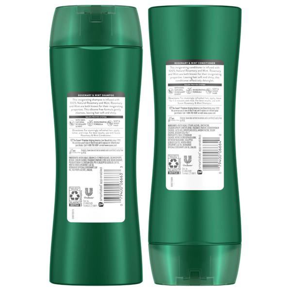 Imagem de Conjunto de shampoo e condicionador Suave Rosemary & Mint 375ml