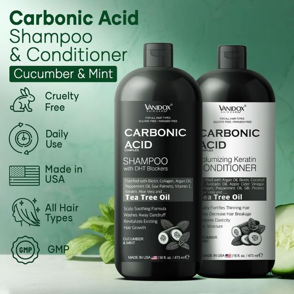 Imagem de Conjunto de shampoo e condicionador VANIDOX Carbonic Acid 480mL