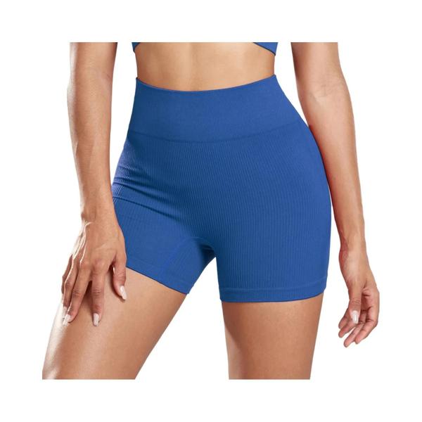 Imagem de Conjunto de Shorts Fitness Skinny Cintura Alta Feminino - Moda Casual para Corrida (2024)