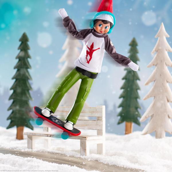 Conjunto de skate The Elf on the Shelf MagiFreez Holly Jolly Ollie Imagem de Conjunto de skate The Elf on the Shelf MagiFreez Holly Jolly Ollie