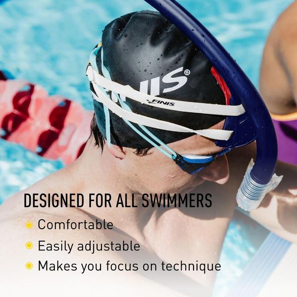 Imagem de Conjunto de snorkel FINIS Stability Swimmer's Snorkel Navy