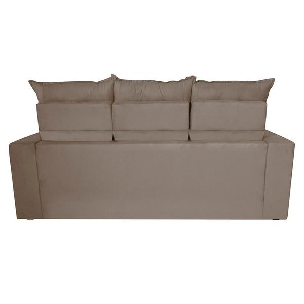 Imagem de Conjunto de Sofá 3 e 2 Lugares Retrátil e Reclinável 2,00x1,50m Cama inBox Smal Suede Bege