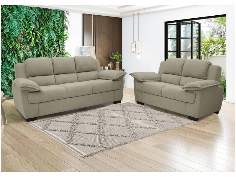 Conjunto de Sofás 2 e 3 Lugares Carmel Linoforte Conjunto de Sofás 2 e 3 Lugares Carmel Linoforte