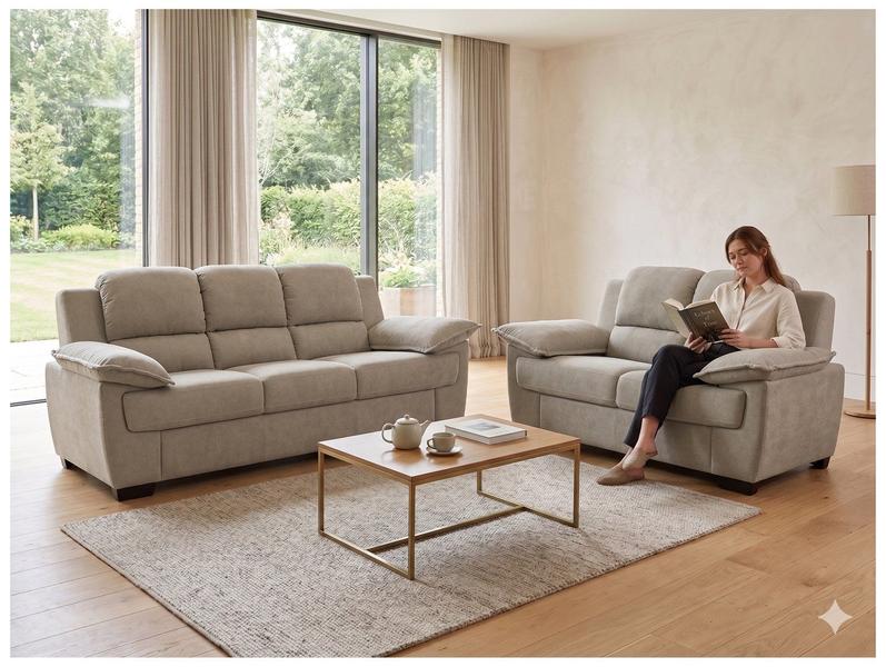Conjunto de Sofás 2 e 3 Lugares Carmel Linoforte