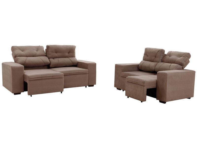 Conjunto de Sofás 2 e 3 Lugares Retrátil e - Reclinável Phormatta Evolution SMP Conjunto de Sofás 2 e 3 Lugares Retrátil e - Reclinável Phormatta Evolution SMP