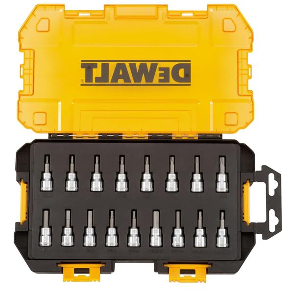 Imagem de Conjunto de soquetes Drive Bit DEWALT 3/8 Drive SAE/Metric de 17 peças