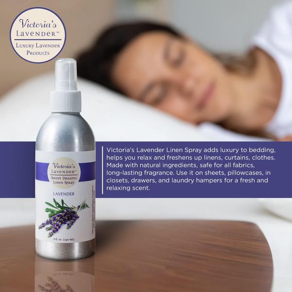 Imagem de Conjunto de spray Victoria's Lavender, travesseiro e linho, 240 ml e 120 ml