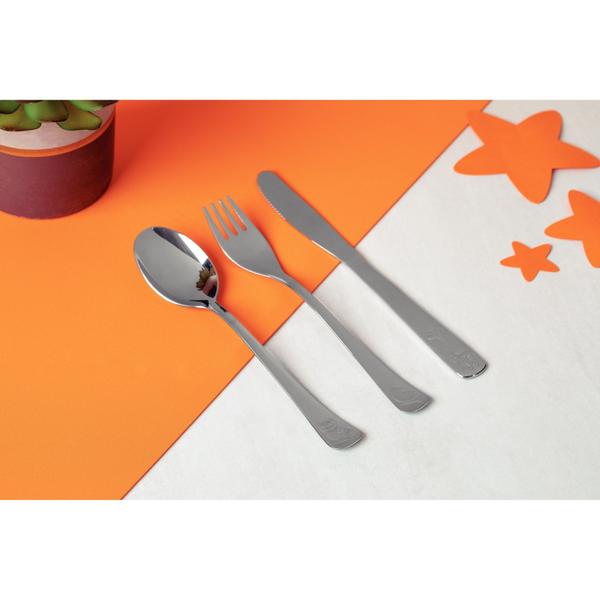 Conjunto de Talheres Infantis Tramontina em Aço Inox com Estojo 05 Peças Imagem de Conjunto de Talheres Infantis Tramontina em Aço Inox com Estojo 05 Peças