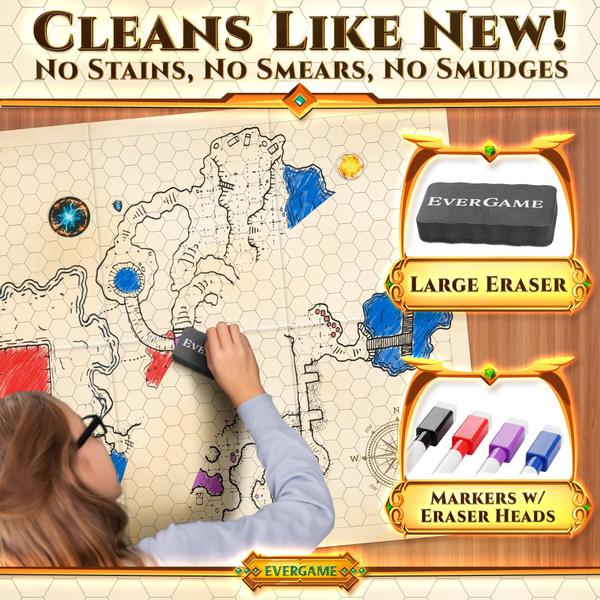 Conjunto de tapetes de jogo EverGame com 6 mapas de batalha de Dungeons & Dragons Imagem de Conjunto de tapetes de jogo EverGame com 6 mapas de batalha de Dungeons & Dragons