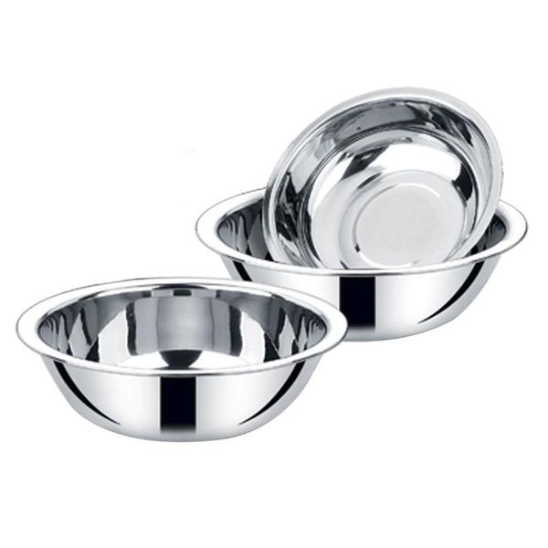 Imagem de Conjunto De Tigelas Bowl Em Aço Inox 3 Peças Cozinha