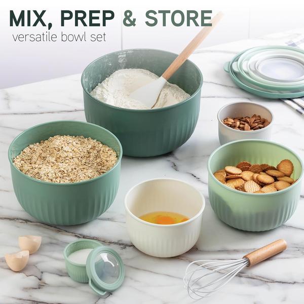 Imagem de Conjunto de tigelas de preparação COOK WITH COLOR Deep Mixing com tampas, 12 peças