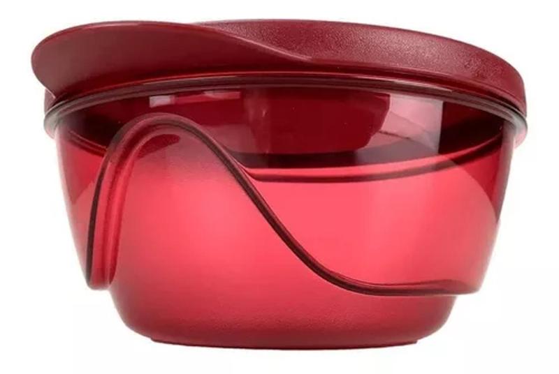 Imagem de Conjunto de tigelas designer policarbonato vermelha da tupperware