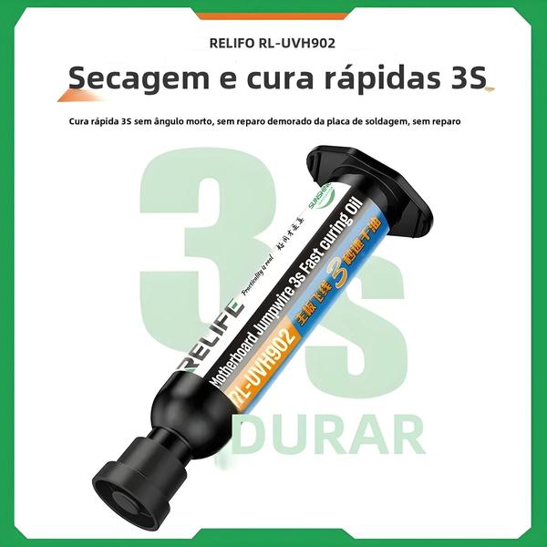 Imagem de Conjunto de Tinta UV para Reparo de Celular - Secagem Rápida (10ml)