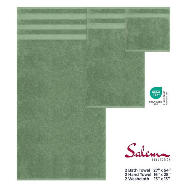 Imagem de Conjunto de toalhas de banho American Soft Linen Salem 100% algodão 6 peças