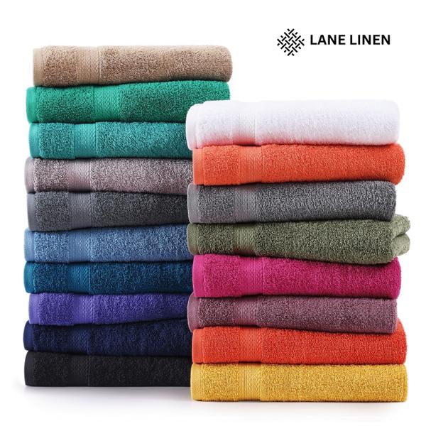 Imagem de Conjunto de toalhas de banho LANE LINEN 24 peças 100% algodão