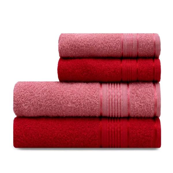 Conjunto de Toalhas Monarca - 4 Peças Elegantes em Algodão 340g/m² - Appel Imagem de Conjunto de Toalhas Monarca - 4 Peças Elegantes em Algodão 340g/m²