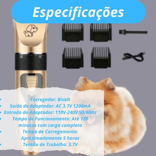 Imagem de Conjunto De Tosa Completo Para Pets Com Pentes