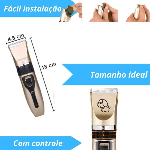 Imagem de Conjunto De Tosa Pet Com Pentes De Altura