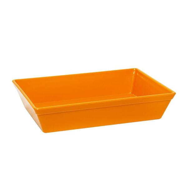 Imagem de Conjunto De Travessa Stillo Vemplast G 5L 6 Peças Laranja