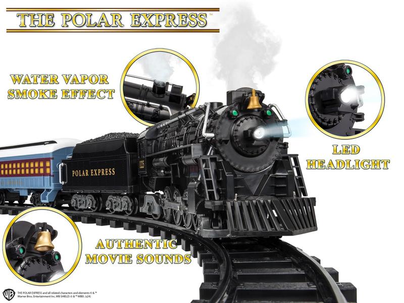 Imagem de Conjunto de trem de brinquedo Lionel The Polar Express com Bluetooth de mais de 4 anos