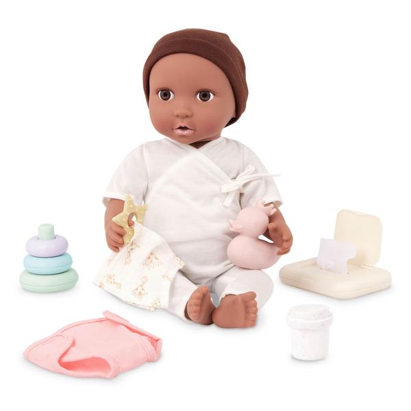 Imagem de Conjunto de trocadores para bonecas LullaBaby com fralda, lenços umedecidos e muito mais