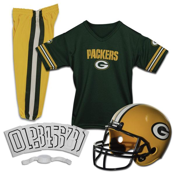 Imagem de Conjunto de uniformes de futebol Franklin Sports Green Bay Packers Kids