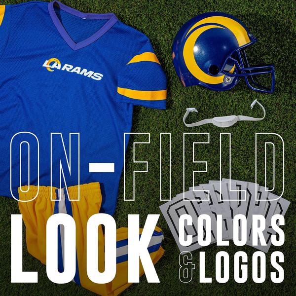 Imagem de Conjunto de uniformes de futebol Franklin Sports L.A. Rams Kids