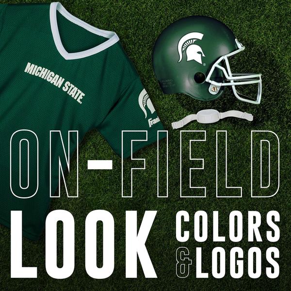 Conjunto de uniformes de futebol Franklin Sports Michighan State Youth M Imagem de Conjunto de uniformes de futebol Franklin Sports Michighan State Youth M