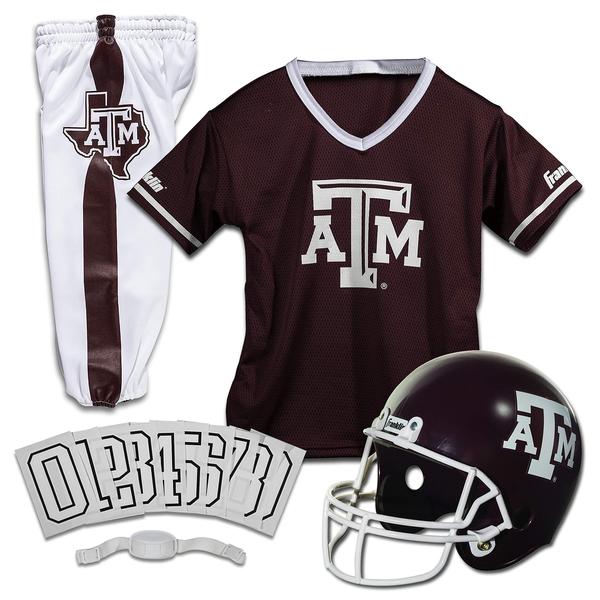 Imagem de Conjunto de uniformes de futebol Franklin Sports NCAA Texas A&M Aggies