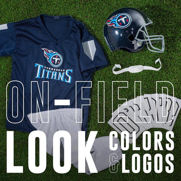 Imagem de Conjunto de uniformes de futebol Franklin Sports Tennessee Titans Kids