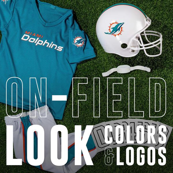 Imagem de Conjunto de uniformes Franklin Sports Miami Dolphins Youth Small