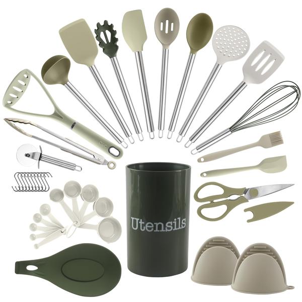 Imagem de Conjunto de utensílios COOK WITH COLOR Silicone 38 peças para utensílios de cozinha