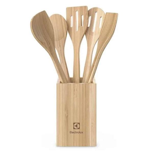 Imagem de Conjunto De Utensílios De Bambu Brinox - 6 Peças