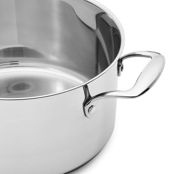 Imagem de Conjunto de utensílios de cozinha Amazon Basics em aço inoxidável de 11 peças Inductio