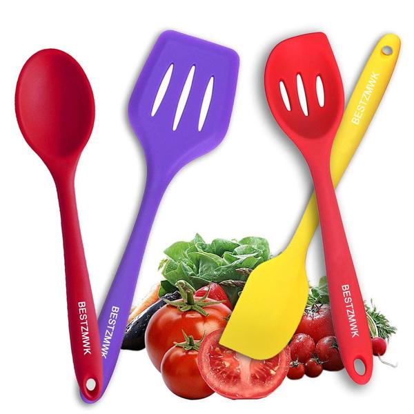 Imagem de Conjunto de utensílios de cozinha BESTZMWK 11 Cooking Silicone Nonstick