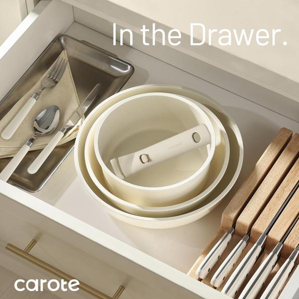 Imagem de Conjunto de utensílios de cozinha CAROTE Ceramic Non Stick, 15 unidades de indução