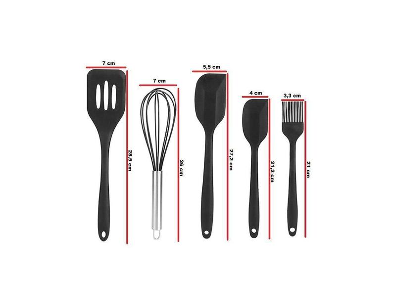 Imagem de Conjunto De Utensílios De Cozinha De Silicone 5 Peças