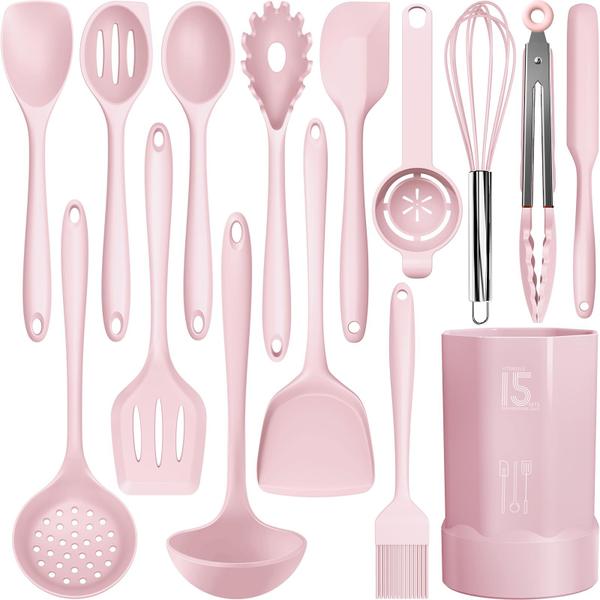 Imagem de Conjunto de Utensílios de Cozinha de Silicone Resistente ao Calor (446°F) - 7 Peças