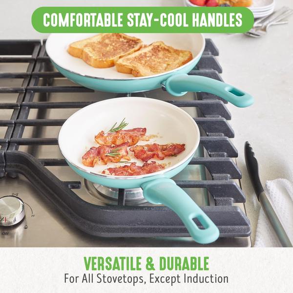 Imagem de Conjunto de utensílios de cozinha GreenLife Soft Grip Healthy Ceramic Nonstick