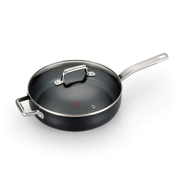 Imagem de Conjunto de Utensílios de Cozinha T-fal ProGrade Antiaderente Jumbo 5L - Preto