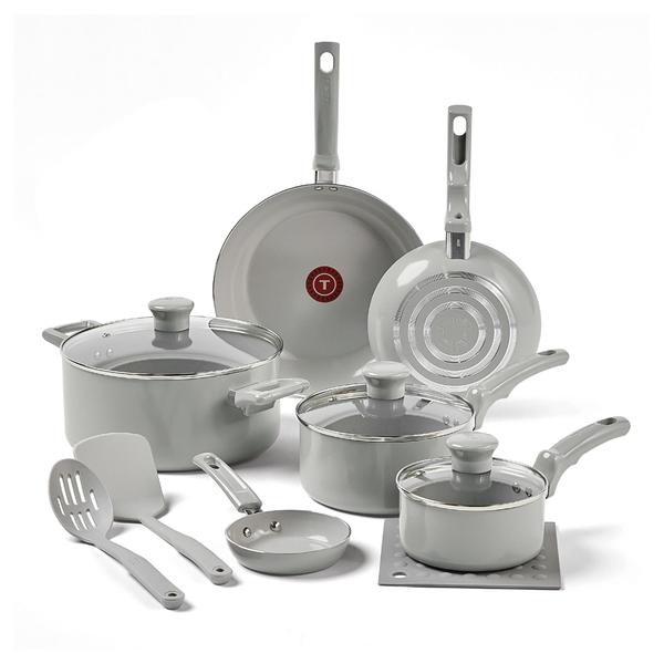 Imagem de Conjunto de utensílios de cozinha T-Fal Refresh Ceramic Non Stick de 12 peças Moon G