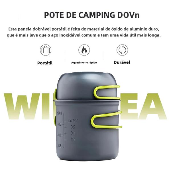 Imagem de Conjunto de Utensílios de Cozinha Ultraleves para Camping - Talheres, Tampa e Espátula